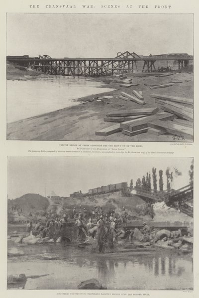 La guerra del Transvaal, escenas en el frente de Charles Auguste Loye